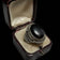 .925 Silver & Black Onyx Detailed Cabochon Ring Size 8 1/4 Signed JQI
