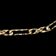 Mens 10K Yellow Gold Double Sided Etched Figaro Link Bracelet