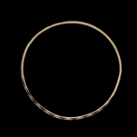 10K Yellow Gold Diamond Etched Large Simple Bangle