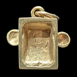 10K Yellow Gold Telephone Charm / Pendant for Bracelet or Necklace