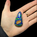Vintage Gilt Silver Chinese Export Cloisonné Enamel Flower Pillbox Locket Pendant