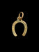 9K Yellow Gold Horseshoe Luck Charm Birmingham England .375 Vintage Hallmarked