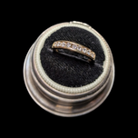 14K Gold Channel Set Diamond Ring Size 5 1/2