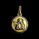 10K Yellow Gold Lucky Cherub / Angel Pendant / Charm / Medallion