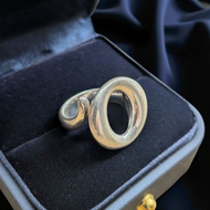 Sterling Silver Elsa Peretti Tiffany Sevillana Ring Size 5 1/2