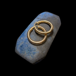 10K Yellow Gold Simple 28mm Thick Hoop Earrings: UnoAerre Italy