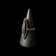 10K Yellow Gold Tall Marquise Cut Hematite Ring Size 4 3/4