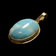 14K Yellow Gold Larimar Pendant