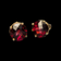 14K Yellow Gold Tourmaline Studs