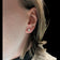14K Yellow Gold Diamond Solitaire Stud Earrings 1.03 CT Total Weight