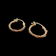 10K Tri-Colour Gold Rope Twist Hoop Earrings