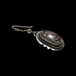 Sterling Silver Native American Wild Horse Jasper Signed Earrings