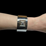 Large Sterling Silver Statement Cuff with Cubic Zirconia