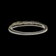 Vintage 18K White Gold & Diamond Row Ring Size 5 1/4