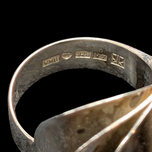 Kaunis Koru Sterling Silver Conversion Ring Finland MCM Size 7