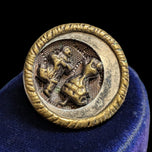 Lot of 13 Victorian Era Pierrot & Pierrette Brass Picture Button