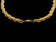 Mid-Century Modern / Brutalist Rafael Alfandary Glass & Brass Necklace