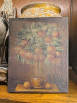 Antique Orange Tree Oil Painting Canvas
