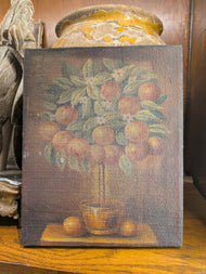Antique Orange Tree Oil Painting Canvas