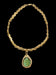 Mid-Century Modern / Brutalist Rafael Alfandary Glass & Brass Necklace