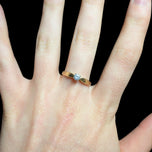 14K Yellow Gold 0.18 CT Diamond Solitaire Ring Size 9 1/2