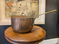 Tin Lined Bottega Italy Copper Sauce Pot 7.5"
