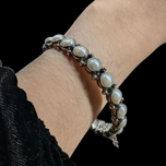 Sterling Silver Silpada "Sunken Treasure" Pearl Bracelet