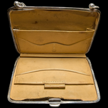 Birks Etched Sterling Silver Hand Clutch / Dance Card / Purse Chain & Inner Pockets