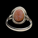 Vintage Sterling Silver Detailed Cameo Ring Size 6 3/4