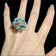 Sterling Silver Bat Ami Israel Electroform Flower Statement Ring Size 5