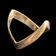 10K Yellow Gold Vintage Chevron / Full Wishbone Style Ring
