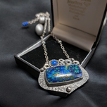 Sterling Silver & Azurite Malachite & Lapis By Julie McComsey