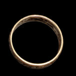 10K Yellow Gold Floral Motif Band Design Ring Size 5.5