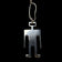 Sterling Modernist Human / Robot Figure Pendant Necklace