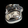 Sterling Silver Bat Ami Israel Electroform Flower Statement Ring Size 5