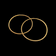 14K Polish Yellow Gold 1 3/4" Hoop Earrings