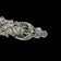 2.55 CT Natural Diamond & Platinum Antique Art Deco Filigree Bar Brooch