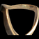14K Yellow Gold Chevron Diamond Stacker Ring Size 6.5