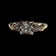 10K Yellow Gold & Platinum Art Deco 0.25CT Old Cut Diamond Engagement Ring Size 5 3/4