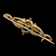 Antique Edwardian 9CT Rose Gold & Green Gold Amethyst Bar Brooch