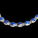 Sterling Silver & Lapis Lazuli Gemstone Panel Link Necklace
