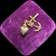10K Yellow Gold Faith, Hope & Charity Charm Puffy
