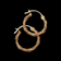 10K Tri-Colour Gold Rope Twist Hoop Earrings