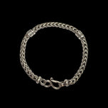 Sterling Silver Woven Foxtail / Wheat Chain Bracelet