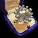 Liquid Bead Sterling Silver & Tourmalated Quartz Statement Modernist Ring Size 6.5