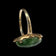 10K Yellow Gold Marquise Cut Nephrite Jade Ring Size 5.5