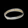 Brushed Sterling Silver Modernist Geometric Bangle Bracelet