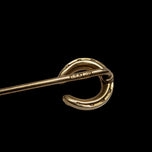 Antique Victorian 14K Yellow Gold & Seed Pearl Horseshoe Stick Pin