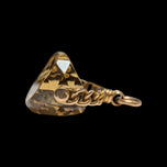9K Yellow Gold & Citrine Spinner Watch Fob / Pendant