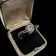 T. Plodowski Sterling Silver, 14K Gold & CZ Tension Set Bypass Solitaire Ring Size 7 1/2